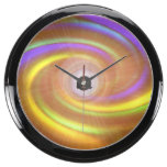 Trill in color/clock fish tank clock
