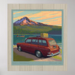 Trillium Lake, no license plate Print
