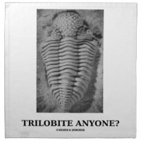 Trilobite Anyone? (Fossilized Trilobite) Cloth Napkins
