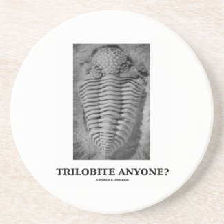 Trilobite Anyone? (Fossilized Trilobite) Beverage Coasters