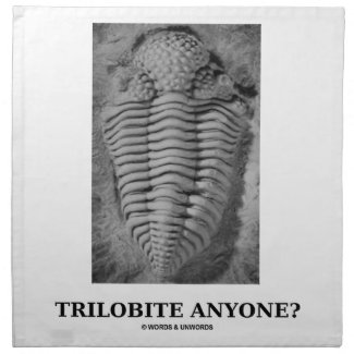 Trilobite Anyone? (Fossilized Trilobite) Napkins