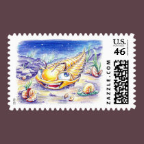 Trilobite in the Sea stamps