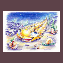 Trilobite in the Sea posters