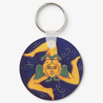 Trinacria Keychain