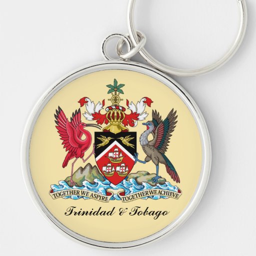 Trinidad and Tobago Coat Of Arms Keychains Zazzle