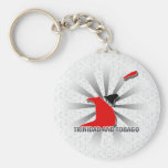 Trinidad And Tobago Flag Map 2.0 Key Chains