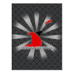 Trinidad And Tobago Flag Map 2.0 Postcards