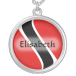 Trinidad and Tobago Flag + Name Necklace
