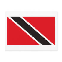 Trinidad and Tobago Flag Postcard by FlagTshirts Trinidad and Tobago Flag Postcard