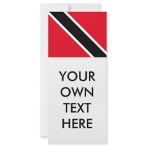 Trinidad and Tobago Flag Full Color Rack Card