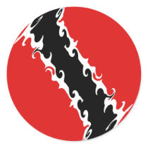 Trinidad and Tobago Gnarly Flag stickers