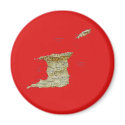 Trinidad and Tobago Map Magnet