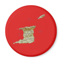 Trinidad and Tobago Map Magnet
