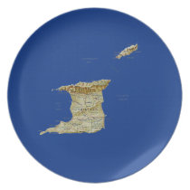 Trinidad and Tobago Map Plate