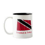 Trinidad and Tobago Waving Flag with Name mugs