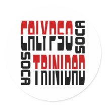Trinidad Calypso Soca Cube stickers