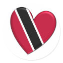 Trinidad Heart Flag stickers