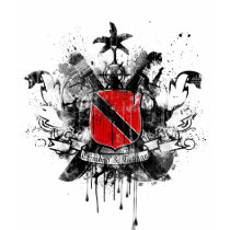 Trinidad Heraldry Grunge t-shirts