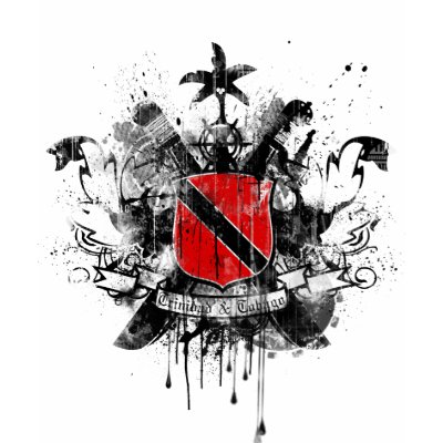 Trinidad Heraldry Grunge T-shirt by sniperholix