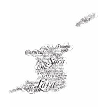 Trinidad map wording t-shirts by sniperholix Trinidad map wording t-shirts