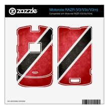 Trinidad & Tobago Flag; Decals For Motorola RAZR
