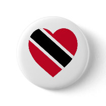 Trinidad & Tobago Flag Heart buttons