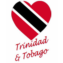 Trinidad & Tobago Flag Heart t-shirts by Vexillophile Trinidad & Tobago Flag Heart t-shirts