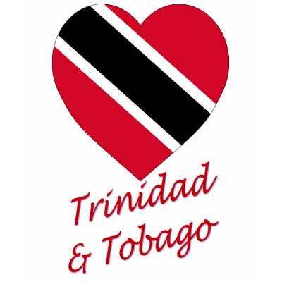 Trinidad & Tobago Flag Heart Tee Shirts by Vexillophile
