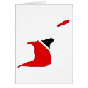 Trinidad Tobago flag map cards