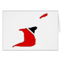 Trinidad Tobago flag map cards by FlagStore Trinidad Tobago flag map cards