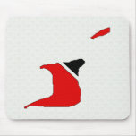 Trinidad Tobago Flag Map full size Mouse Pad