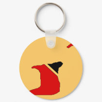 Trinidad Tobago flag map keychains by FlagStore Trinidad Tobago flag map keychains