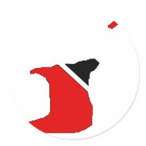 Trinidad Tobago flag map stickers