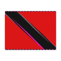 Trinidad Tobago Flag postcards