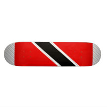 Trinidad Tobago Flag Skate Deck