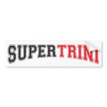 Trinidad & Tobago Slangtology - Super Trini bumper stickers