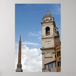 Trinita Dei Monti at the top of the Spanish Steps Posters