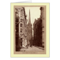 Trinity Church, Wall Street, New York City c1910 V Card