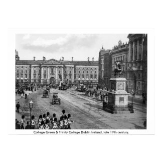College Green Dublin, Ireland 19th century print