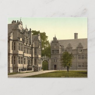 Trinity College, Oxford, England postcard