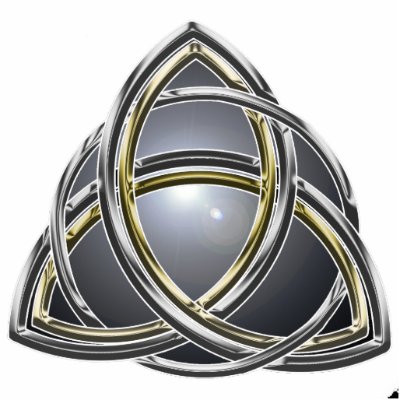 Trinity Knot 2 Ornament Photo Sculptures by pentagramstar