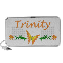 Trinity (Orange Butterfly) Notebook Speaker