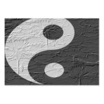 Trio Balance/ Lotus Blossoms Embossed-Like Texture Business Card Template