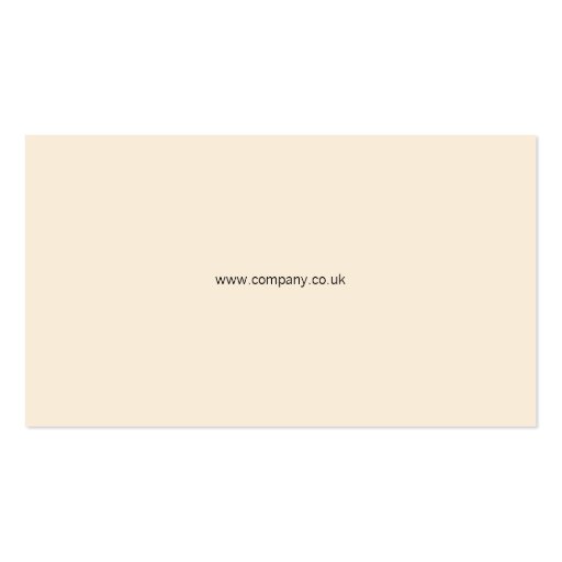 Trio Cream, Tan & Brown Business Cards (back side)