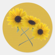 Trío del girasol pegatinas  