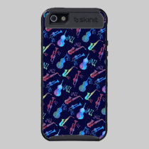 Trío del jazz en azul funda skinit