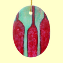 trio in red ornaments