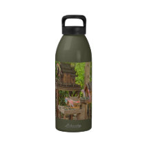 Trio of Birdhouses Reusable Water Bottle