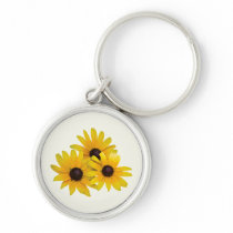 Trio of Black-Eyed Susans keychains