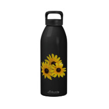 Trio of Black-Eyed Susans Reusable Water Bottle